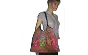 ASSORTED PATCH SHOULDER SKIRT BAG(KAMBALIA  BAG)