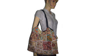 ASSORTED PATCH SHOULDER SKIRT BAG(KAMBALIA  BAG)
