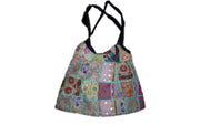 ASSORTED PATCH SHOULDER SKIRT BAG(KAMBALIA  BAG)