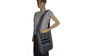 HANDLOOM SHOULDER BAG WITH CHAIN POCKET
