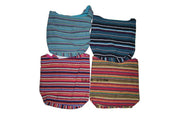HANDLOOM SHOULDER BAG WITH CHAIN POCKET