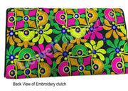 MEDIUM SIZE ETHNIC CLUTCH BAG WITH COIN