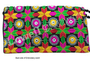 MEDIUM SIZE ETHNIC CLUTCH BAG WITH COIN