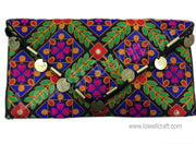 MEDIUM SIZE ETHNIC CLUTCH BAG WITH COIN