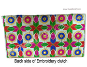 MEDIUM SIZE ETHNIC CLUTCH BAG WITH COIN