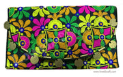 MEDIUM SIZE ETHNIC CLUTCH BAG WITH COIN