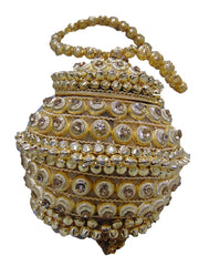 Vintage Ethnic Metal Clutch