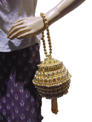 Vintage Ethnic Metal Clutch