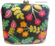 INDIAN TRADITIONAL EMBROIDERY CLUTCH BOX/BAG