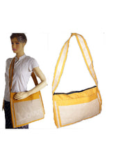 JUTE  MESSANGER BAG