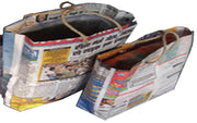 NEWS PAPER SHOPPING BAG(28WX40HX6G ,25WX30HX10G,33WX33HX12G (CM)