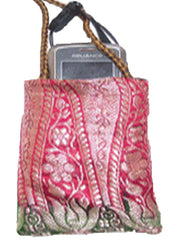 BROCADE SILK MOBILE BAG