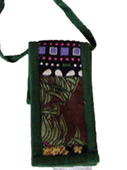 FABRIC &JUTE MOBIE BAG