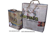 LOGO PRINT NEWSPAPER BAG(20wx30hx7g cm)
