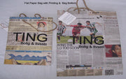 LOGO PRINT NEWSPAPER BAG(20wx30hx7g cm)