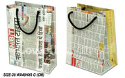 COTTON CORD NEWSPAPER BAG(28WX40HX6 G (CM))