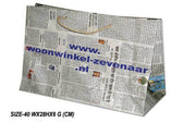 NEWSPAPER  SHOPPING  BAG(40WX28HX6 G (CM))