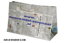 NEWSPAPER  SHOPPING  BAG(40WX28HX6 G (CM))