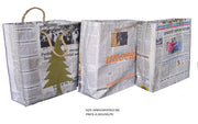 LOGO PRINTED NEWSPAPER BAG(25WX30HX8.5G(CM).24WX30HX9G(CM))