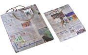 NEWSPAPER SHOPPING BAG(25WX30HX9G(CM),38WX32HX13G (CM))