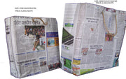 NEWSPAPER SHOPPING BAG(25WX30HX9G(CM),38WX32HX13G (CM))