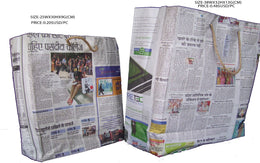 NEWSPAPER SHOPPING BAG(25WX30HX9G(CM),38WX32HX13G (CM))