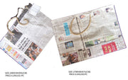 NEWSPAPER SHOPPING BAG(27WX40HX7G(CM),24WX30HX9G(CM))