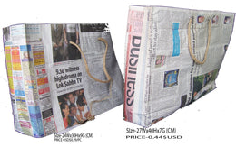 NEWSPAPER SHOPPING BAG(27WX40HX7G(CM),24WX30HX9G(CM))