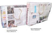 NEWSPAPER SHOPPING BAG(27WX40HX7G(CM),24WX30HX9G(CM))