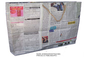 NEWSPAPER SHOPPING BAG(43WX43HX7G(CM)