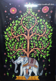 TREE ELEPHANT TAPESTRY WALL HANGING BEDDING