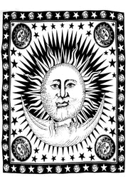 ZODIAC SUN SIGN TAPESTRY WALL HANGING