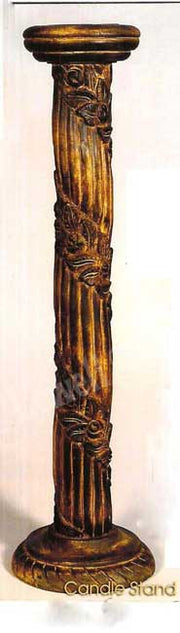 DESIGNER WOOD CANDLE STAND
