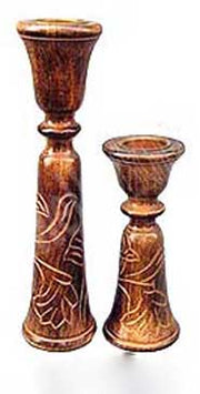 WOOD CANDLE HOLDER