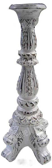 PEDAL  DESIGN WOOD CANDLE STAND