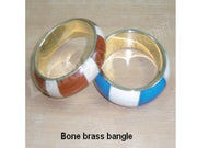 BONE BRASS BANGLE