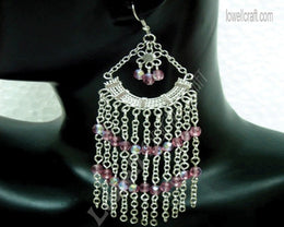 CRYSTAL BEAD EARING