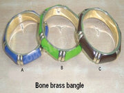 BONE BRASS BANGLE