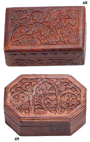 WOODEN CARVED BOX