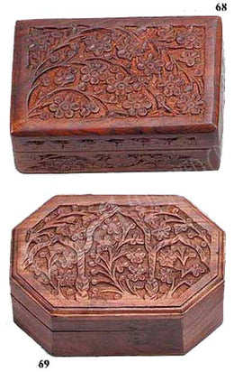 WOODEN CARVED BOX