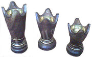 WOODEN & BRASS CHARCOAL INCENSE CONE BURNER HOLDER WARMER