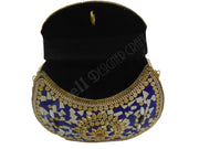 CHIPPED STONE METAL CLUTCH BAG/BOX