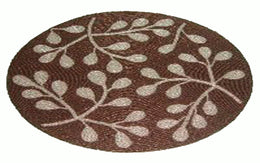 LEAF DESIGN BEADED COASTER PLACEMAT