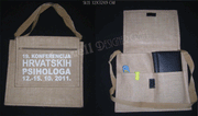 HARVATSKIH PRINTED JUTE CONFERENCE BAG