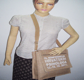 HARVATSKIH PRINTED JUTE CONFERENCE BAG
