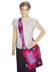 PRINTED COTTON SHOULDER BAG