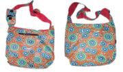 PRINTED COTTON SHOULDER BAG