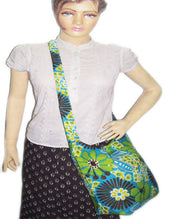 PRINTED COTTON SHOULDER BAG