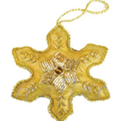 GOLDEN ZARI WORK STAR HANGING