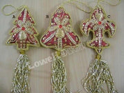 CHRISTMAS HANGING WITH TASSELS